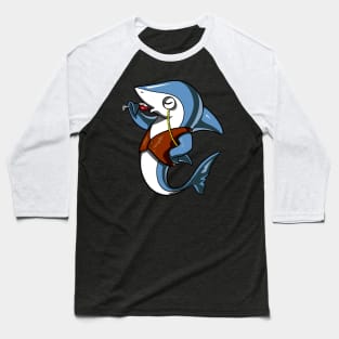 Shark Wine Party Baseball T-Shirt